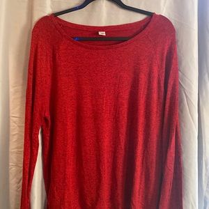 Red long sleeve old navy sweater